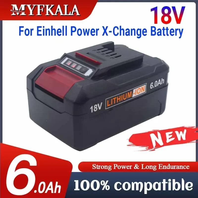 Power Tools Einhell - Batteria sostitutiva da 6000 mAh Batteria