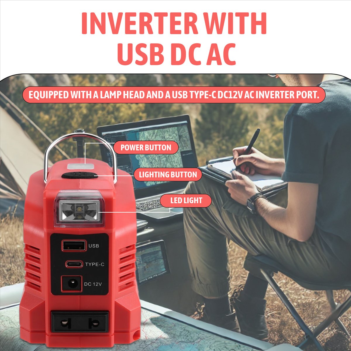 Power Tools Einhell - Convertitore Inverter DT81 220W per Batteria