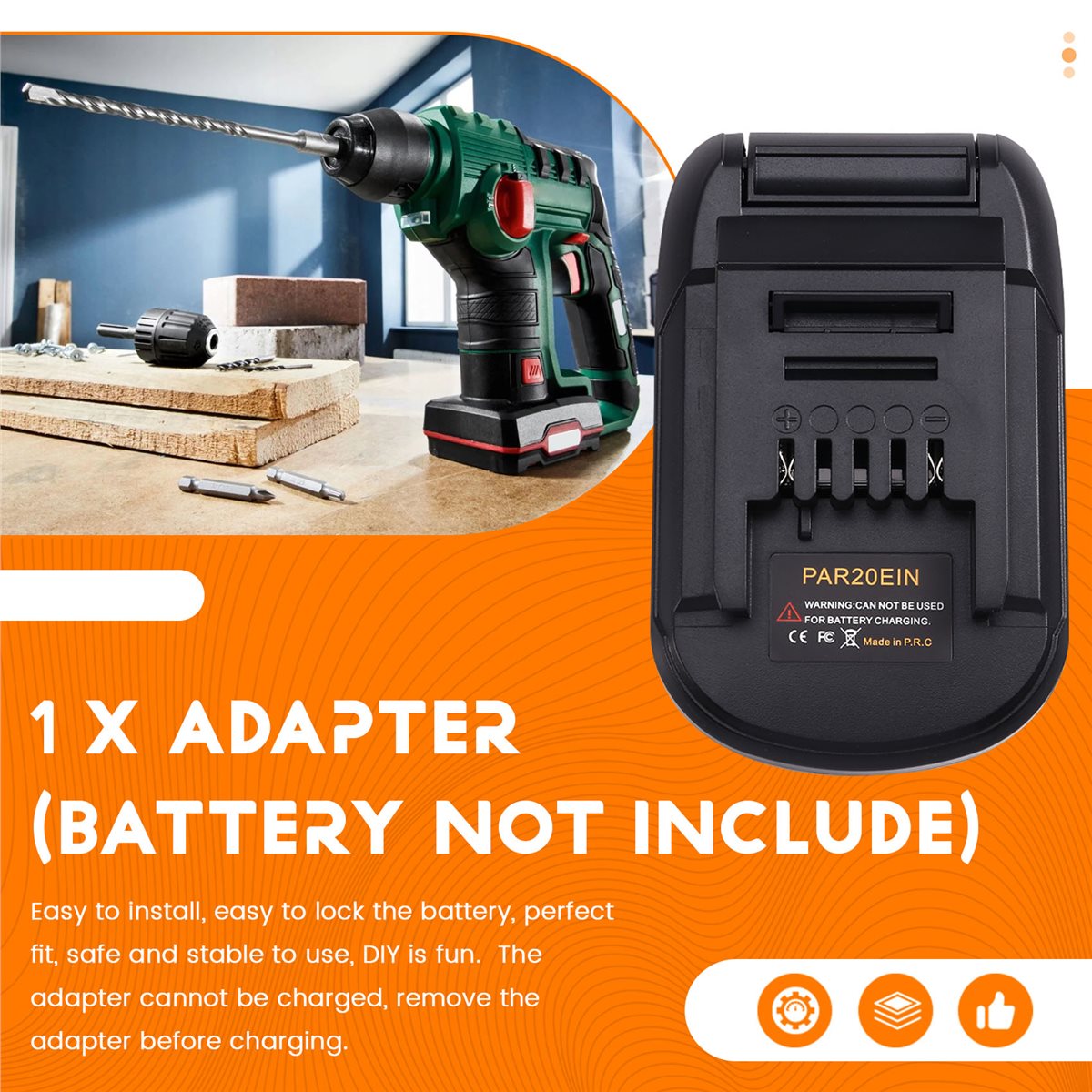 Power Tools Einhell - Adattatore Batteria AA19 per Convertire Batterie
