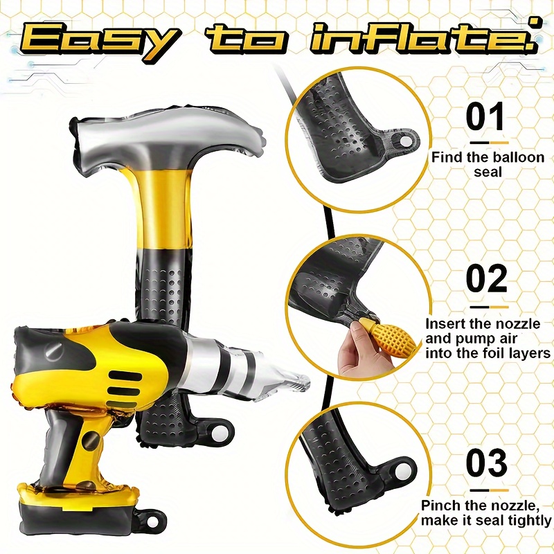 2 Palloncini in Foil a Forma d - Power Tools Hammer recensione e prezzo