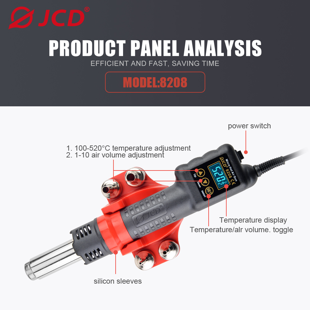 JCD 750W Micro pistola termica - Heat Gun Variable recensione e prezzo